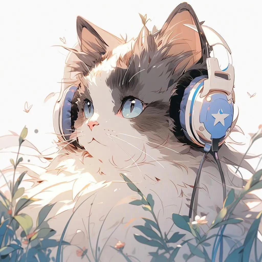 仙气飘飘可爱猫咪头像（猫咪的呆萌头像图片壁纸）